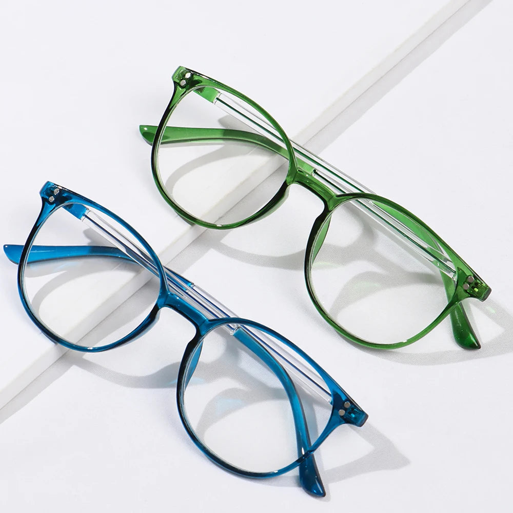 Hot Sale High-definition Reading Glasses Unisex Fashion Ultralight PC Frames Presbyopic Glasses Vision Care Eyewear +1.00~4.00