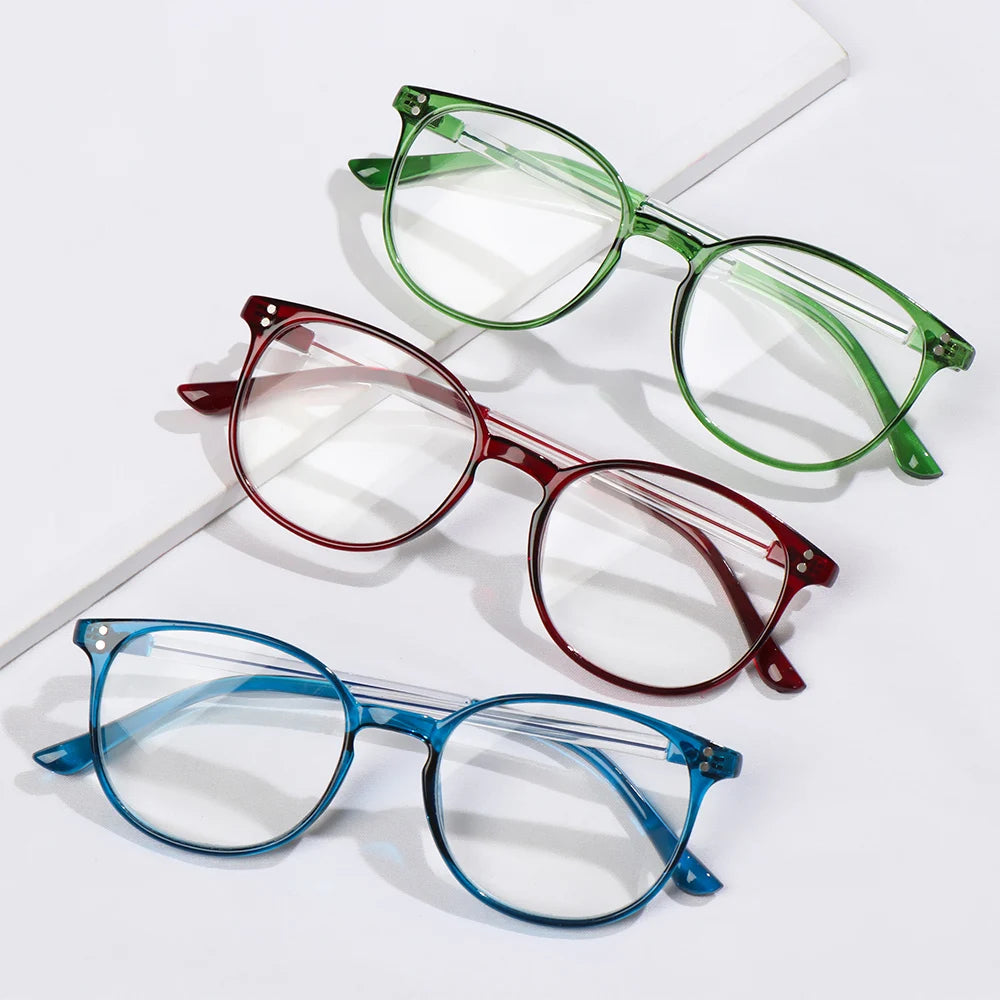 Hot Sale High-definition Reading Glasses Unisex Fashion Ultralight PC Frames Presbyopic Glasses Vision Care Eyewear +1.00~4.00