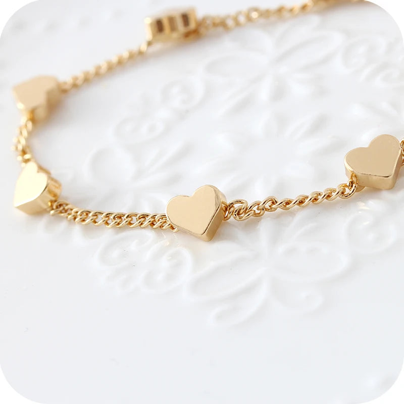 L151 HOT Sale Women LOVE Heart Star Bracelets Infinity Minimalist Jewelry Summer Beach Boho Dainty Pulseras Mujer