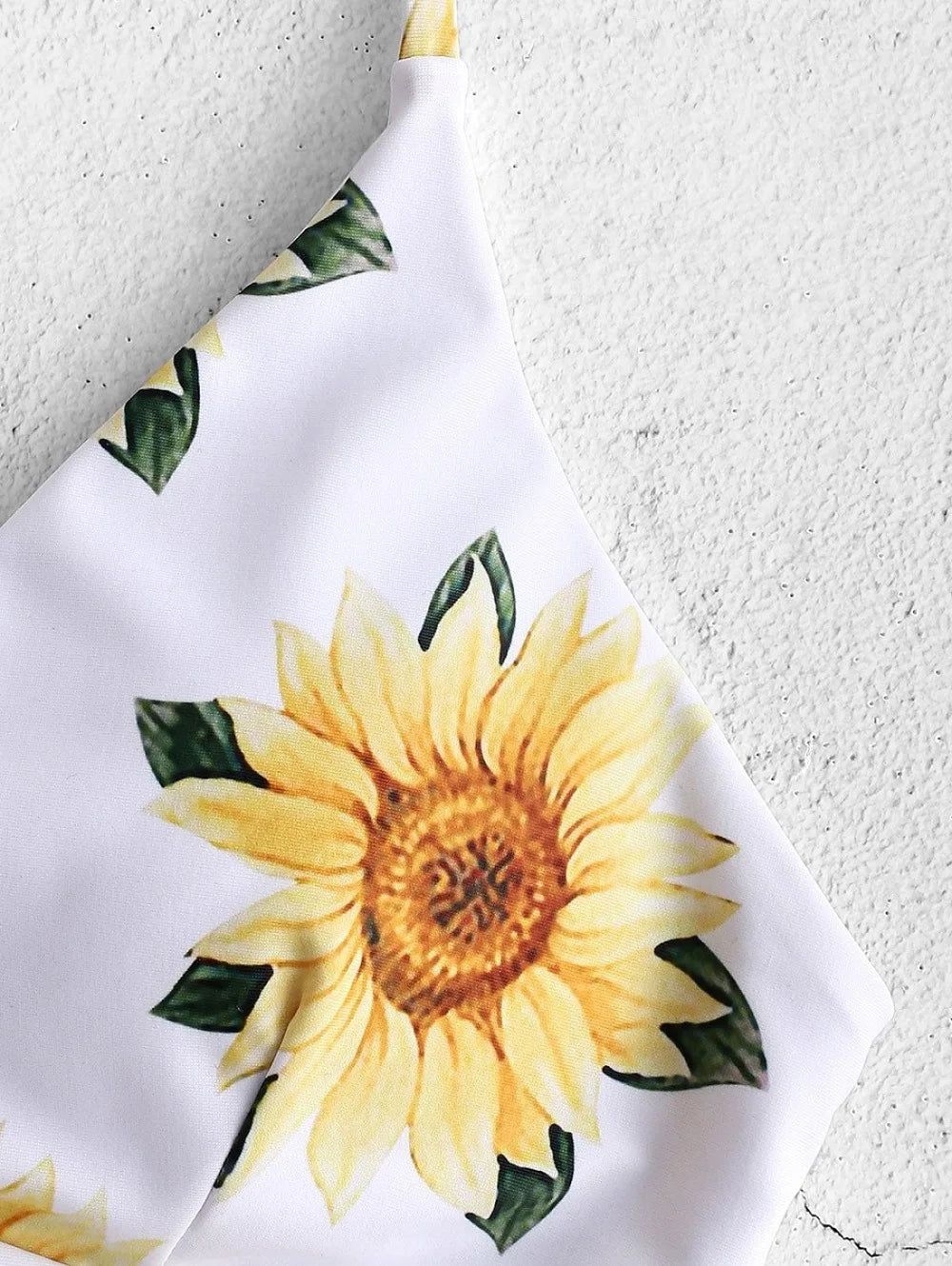 Sunflower Printed Bikini Set Sexy Swimwear Women 2025 Mujer Push Up Padded Biquini Bathers Bandage Bathing Suit Swimsuit Bikini