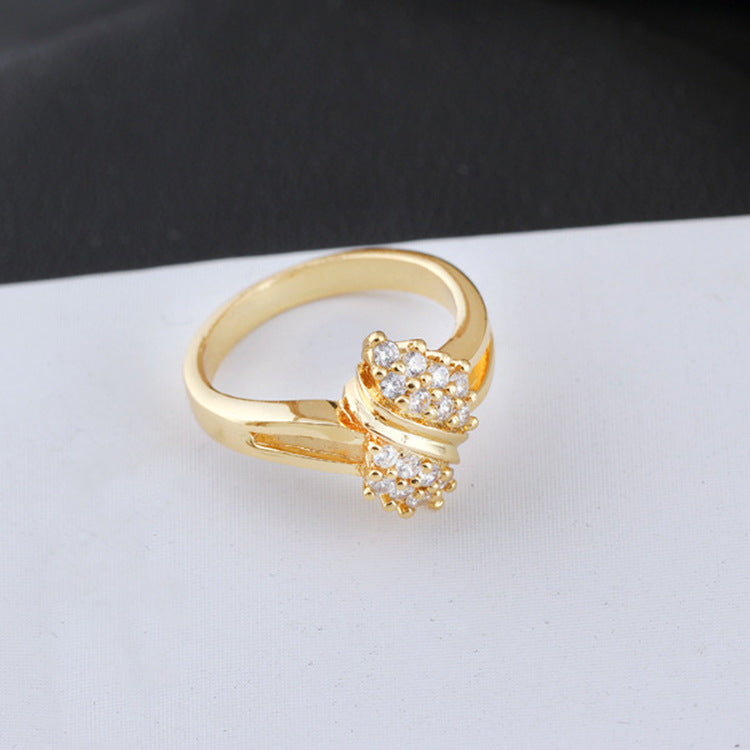 100% 14K Gold Diamond Charm Lady Rings for Women Bohemia Engagement Irregular Aros Mujer Oreja 14 K Gold Jewelry