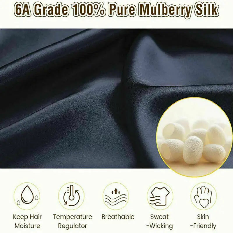 Women's Adjustable Lace-up  Mulberry Silk Sleep Hair Hat Care  Headwrap Hat Satin Sleeping Bonnet Night Cap