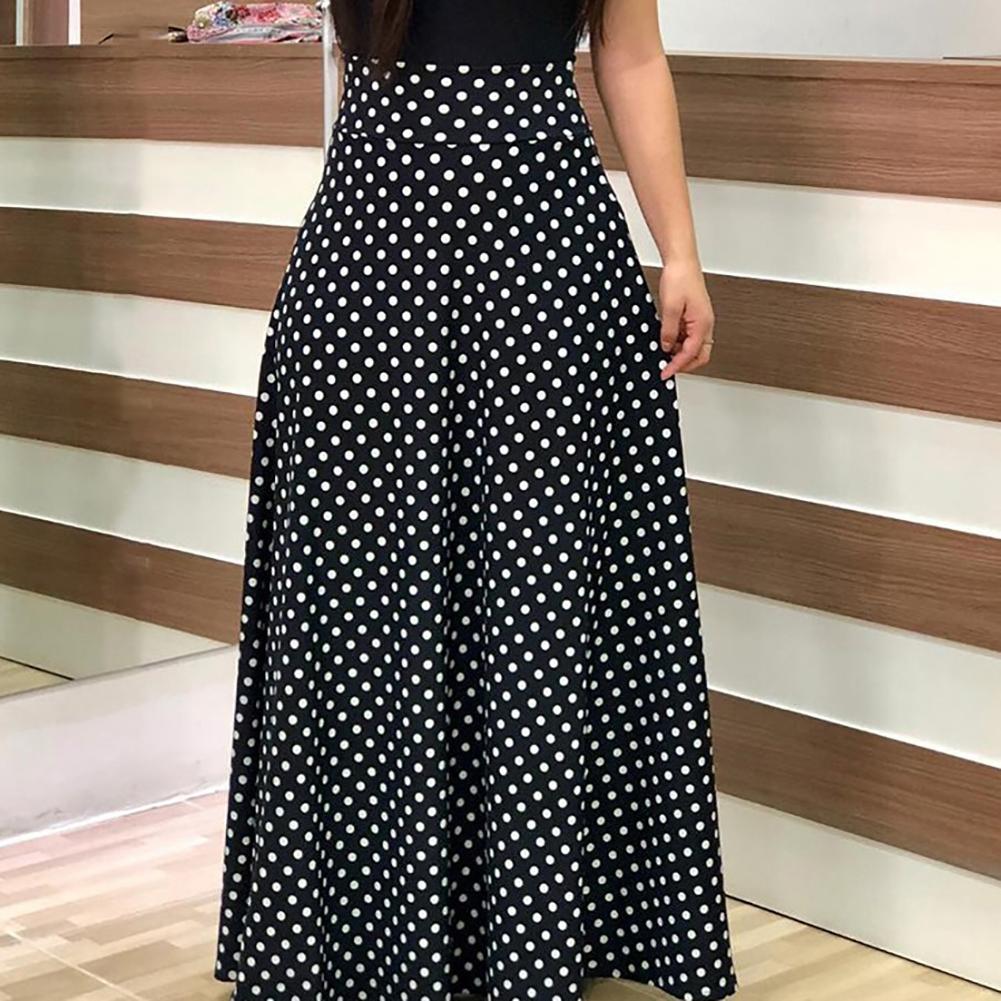 Hot Sales!!Casual Women's Dresses Floral Print Color Block Round Neck Beach Party Short Sleeve Maxi Dress