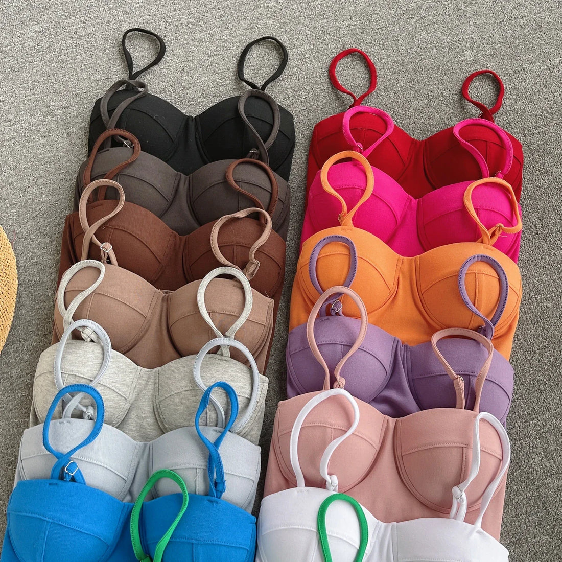 New Summer Hotsweet Strap Mini Tops Slim Fit Backless Basics Outerwear Fashion Hot Girl New IN Korean Style Streetwear Crop Tank