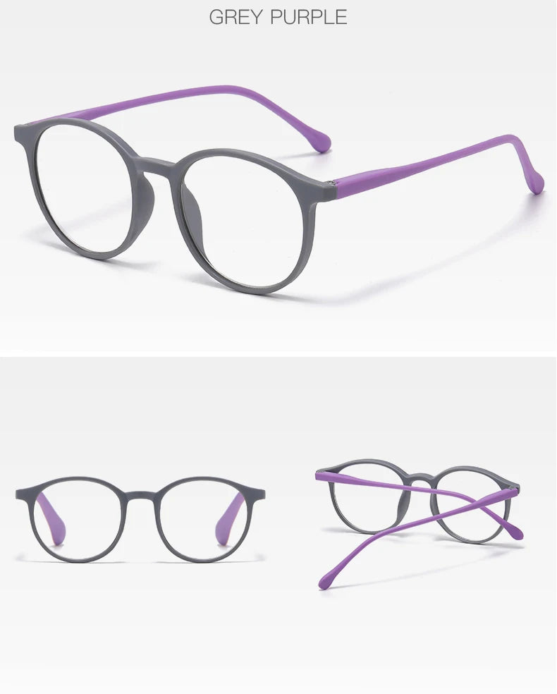 Colorful Round Women Reading Glasses Computer Anti Blue Light Men Presbyopia Hyperopia Clear Lens Reading Eyeglasses Eyewear
