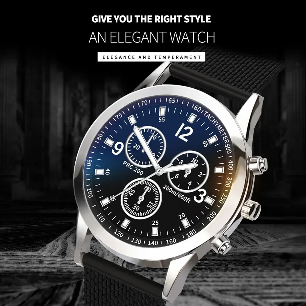 2025 Luxury QuartzWatch for Men Stainless Steel Dial Casual Quartz Wristwatches Men Bracele Watch Relogio Masculino Часы Мужские