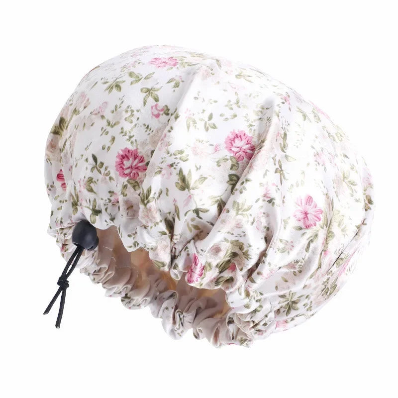 Baby Kids Satin Wide Band Sleeping Hat Night Cap Hair Care Beanie Turban Bonnet Children Girls Head wrap Scarf Bandana Headwear