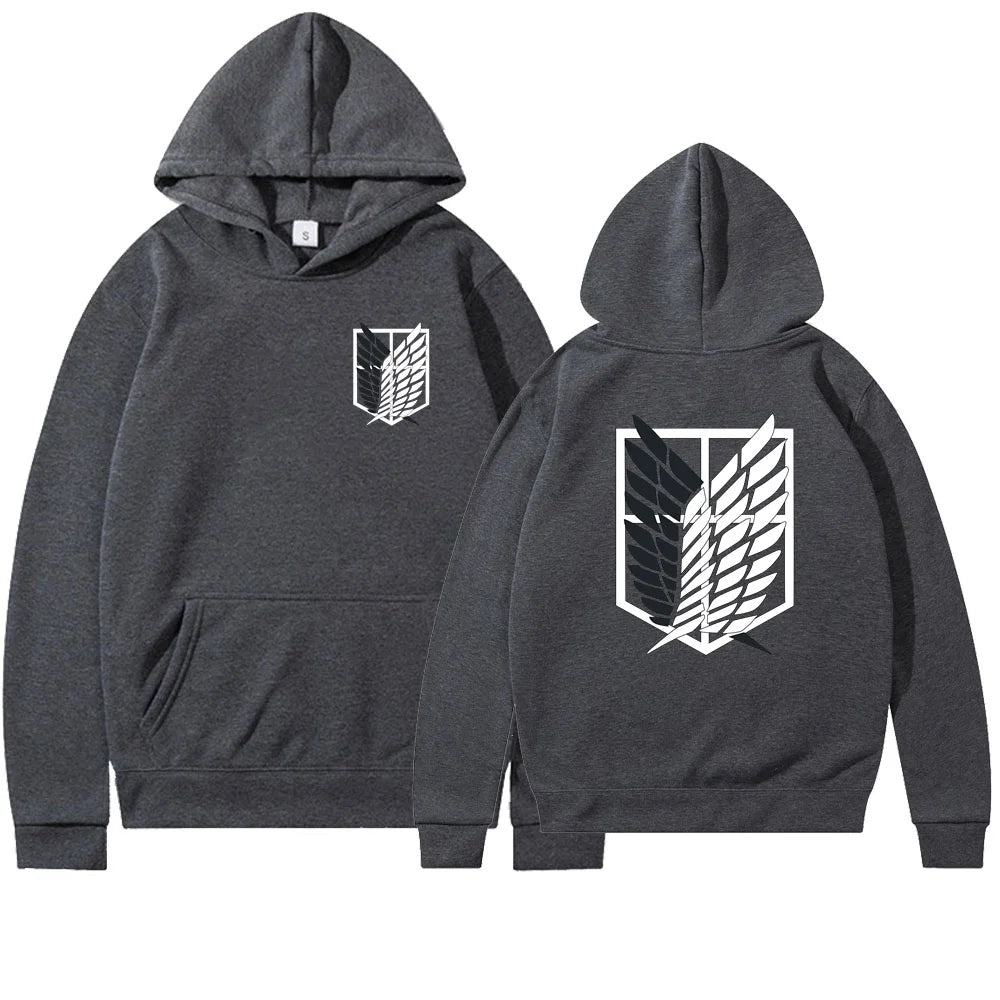 Anime Attack on Titan Womens Hoodie Hoodies Women Streetwear Pullover Harajuku Shingeki no Kyojin Hoody Sweatshirt Clothes