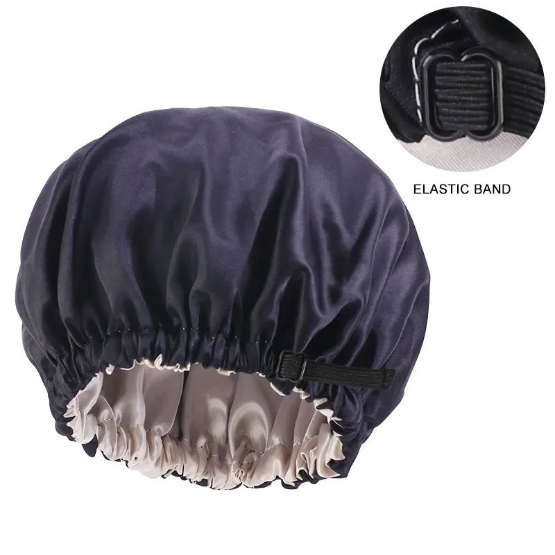 Baby Kids Satin Wide Band Sleeping Hat Night Cap Hair Care Beanie Turban Bonnet Children Girls Head wrap Scarf Bandana Headwear