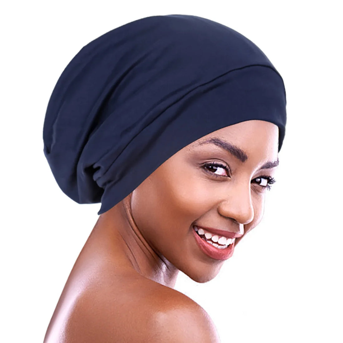 Indian Women Turban Satin Sleeping Cap Inner Hijab Hat Beanie Bonnet Muslim Bandana Hair Loss Headscarf Head Wrap Turbante Mujer