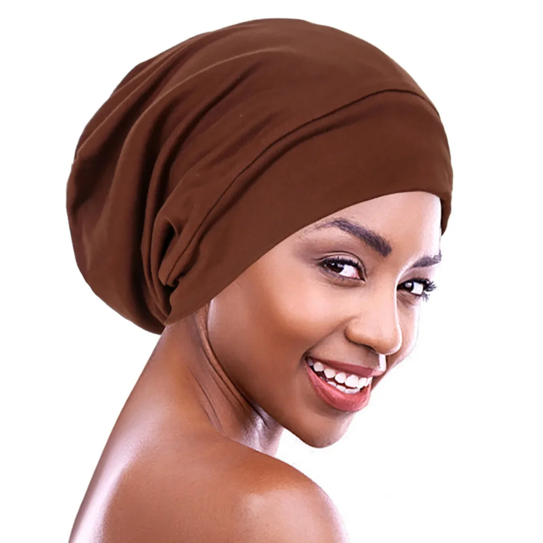 Indian Women Turban Satin Sleeping Cap Inner Hijab Hat Beanie Bonnet Muslim Bandana Hair Loss Headscarf Head Wrap Turbante Mujer