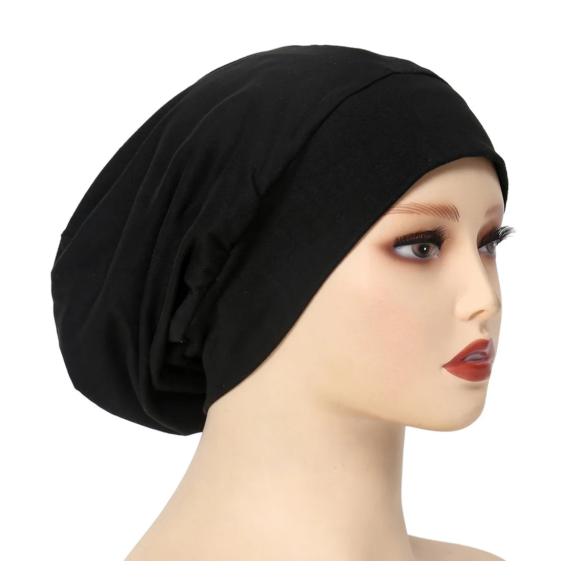 Indian Women Turban Satin Sleeping Cap Inner Hijab Hat Beanie Bonnet Muslim Bandana Hair Loss Headscarf Head Wrap Turbante Mujer