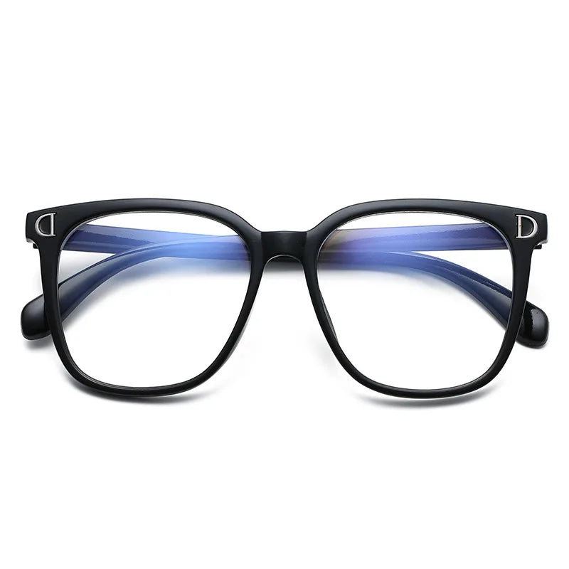 New Large Frame Myopia Glasses Anti-Blue Light Eyewear Women Eye Protective Computer Goggles Diopters -1.0 -1.5 -2.0 To -6.0
