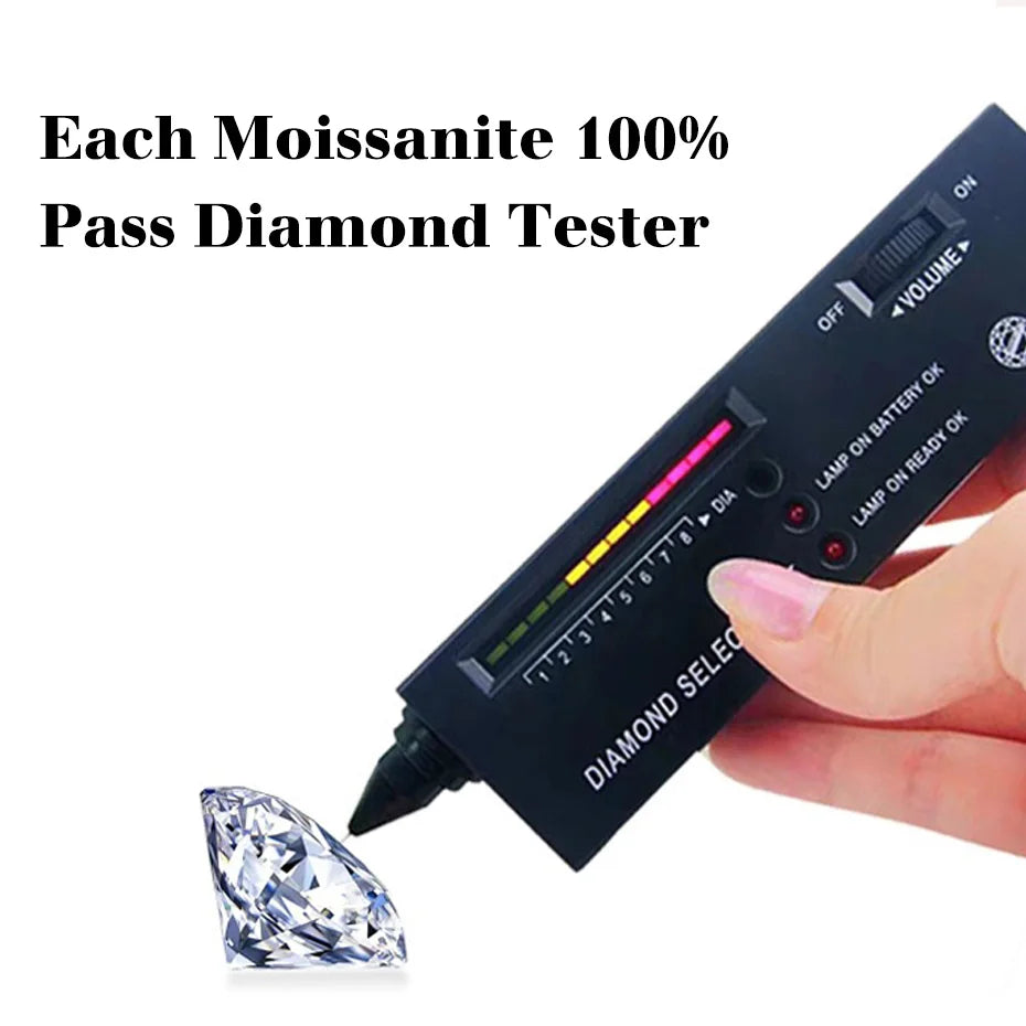 Hot Sale 100% Real 14k AU585 Gold Pendant D Color Moissanite Necklace For Women 0.5ct/1ct/2ct/3ct Luxury Engagement Jewelry