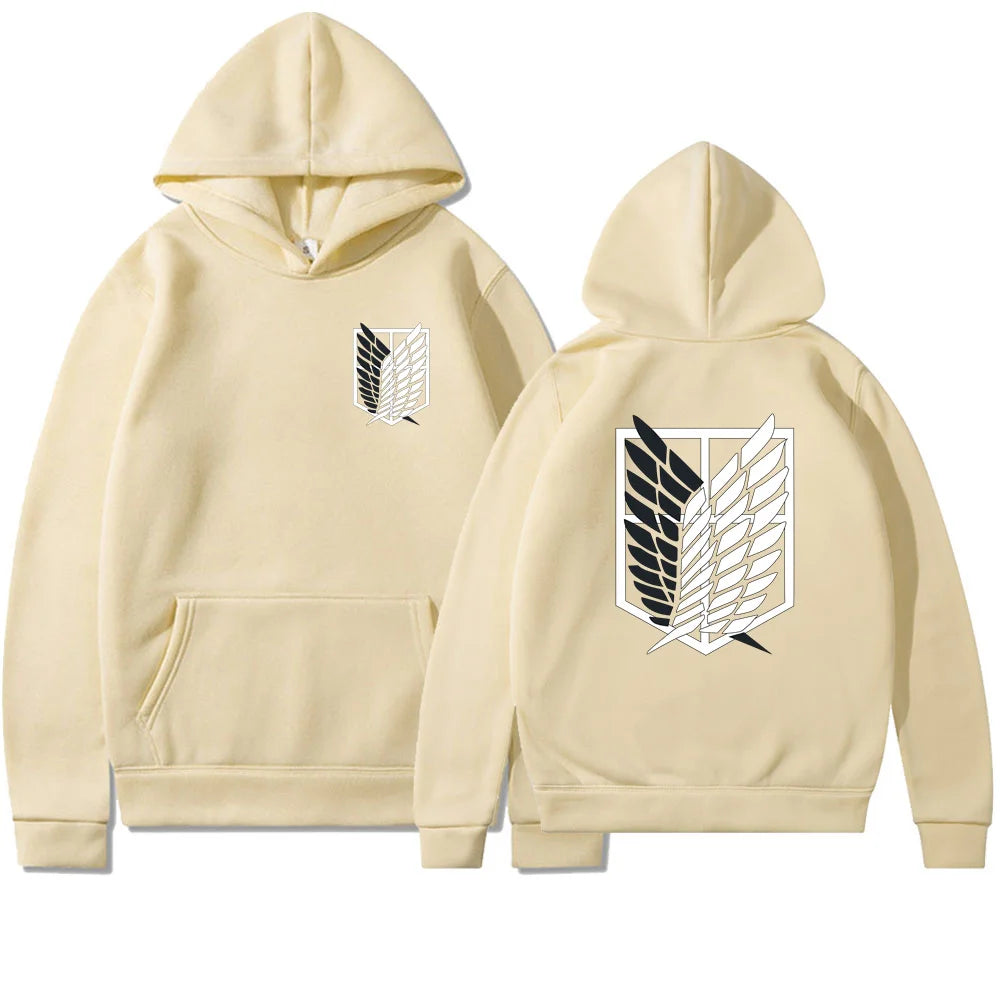 Anime Attack on Titan Womens Hoodie Hoodies Women Streetwear Pullover Harajuku Shingeki no Kyojin Hoody Sweatshirt Clothes