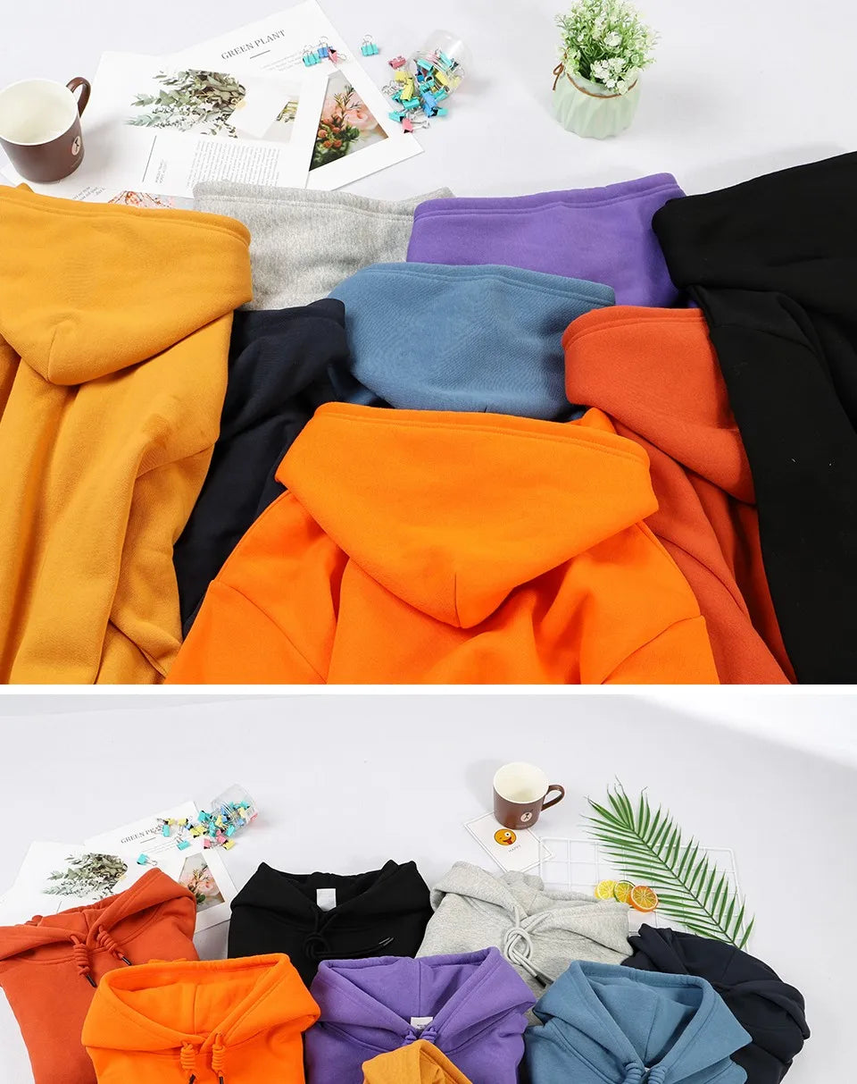 Autumn Casual Women's Solid Hoodie Comfortable Strecth Sweatshirts Loose Pocket Warm Clothes Fashion Street Female Pullovers
