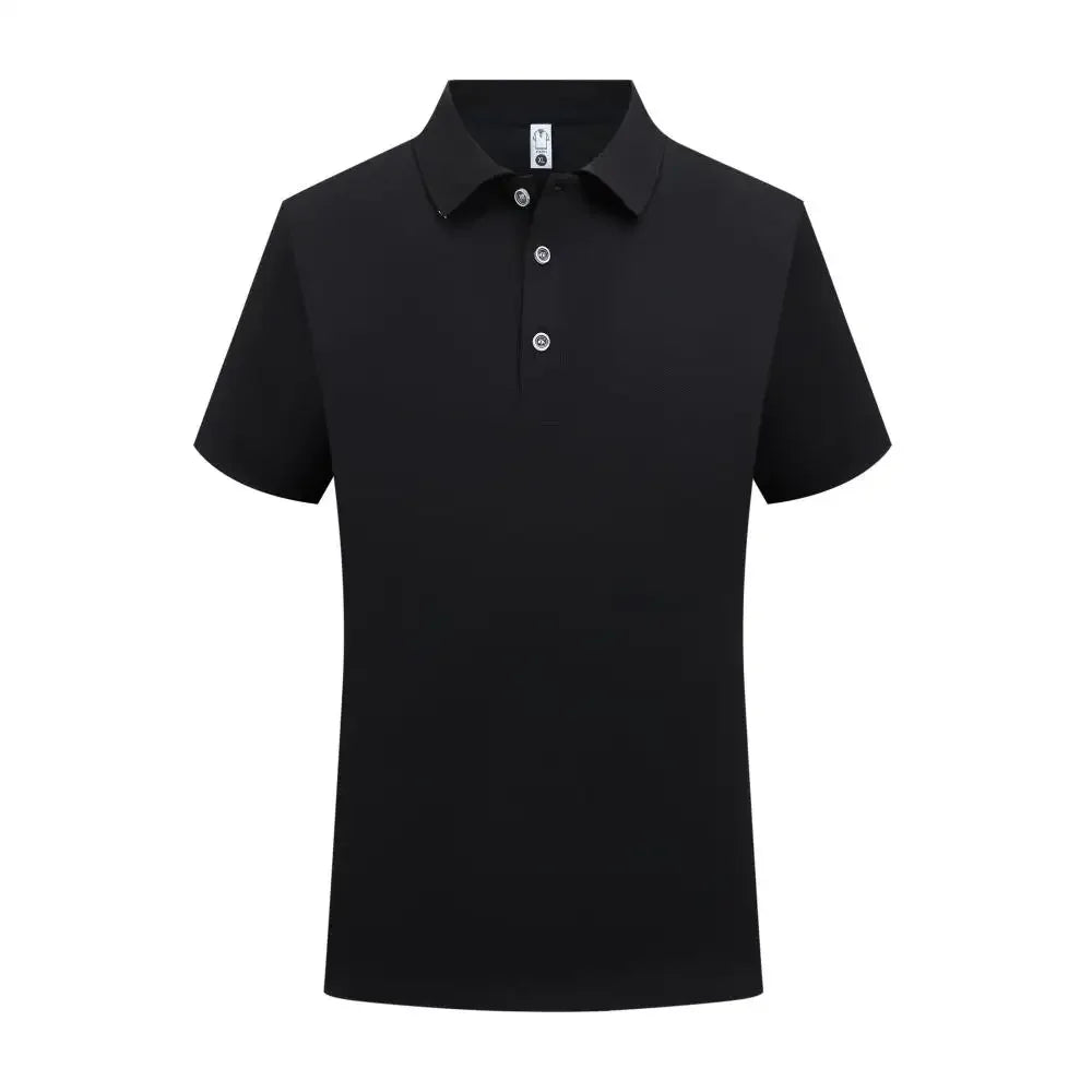 Blank Black Classic Uniform Polo T Shirt Men Wholesale Bulk Summer Formal Collar T-shirt For Men Casual Camiseta Polos De Hombre