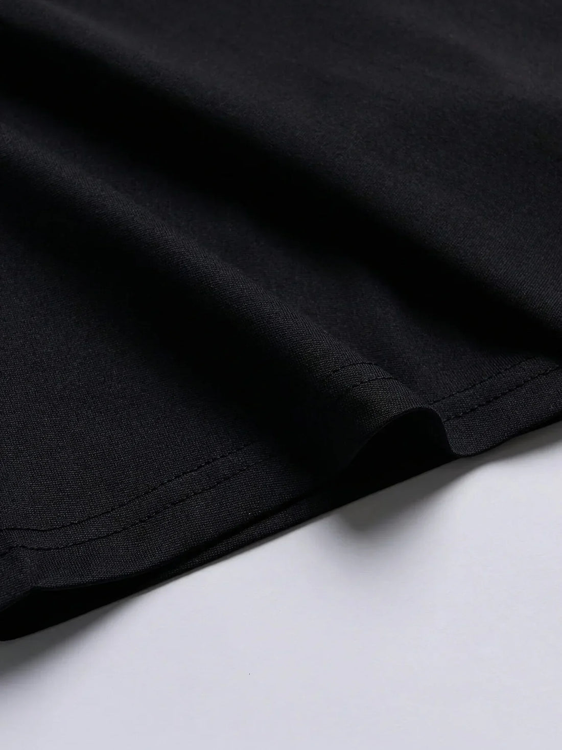 BBK Men's Y2K-Inspired 100% Cotton T-Shirt - Soft Comfortable Black with Abstract White Figures Design Casual Short Sleeve