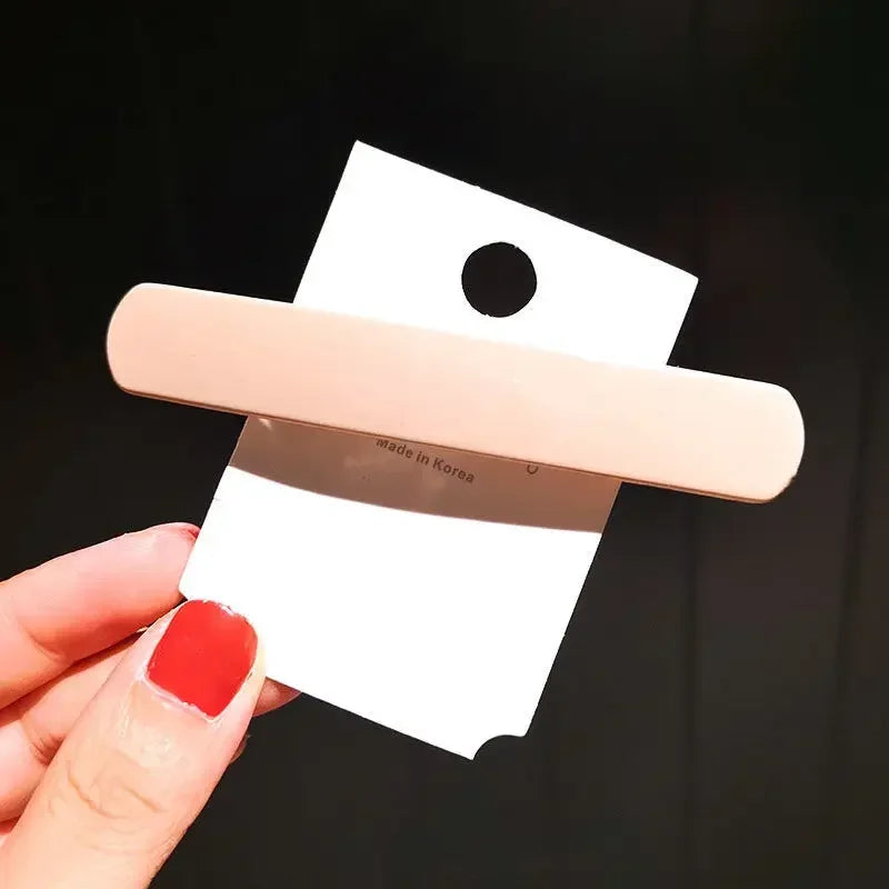 Korean  Morandi Color Spring Hair Clip Women Girls Simple Hairpin Fashion Colorful Matte Barrette Hair Styling Accessories