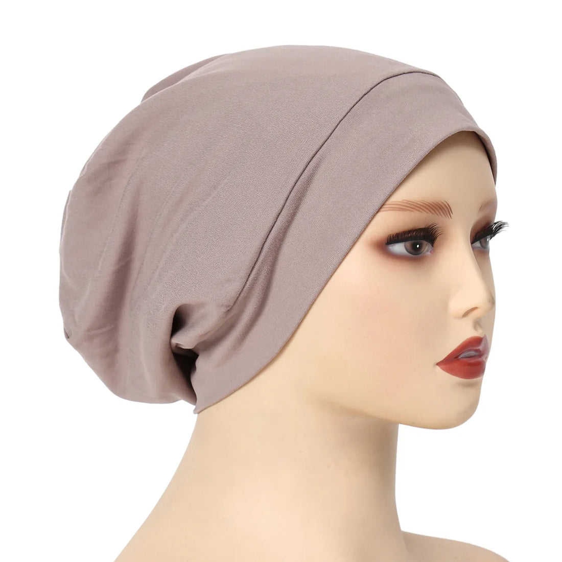 Indian Women Turban Satin Sleeping Cap Inner Hijab Hat Beanie Bonnet Muslim Bandana Hair Loss Headscarf Head Wrap Turbante Mujer