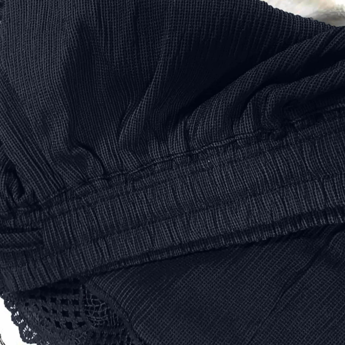 Ladies’ Casual And Versatile Solid Color Patchwork Lace Drawstring Shorts Basics Comfortable High Quality Plus Size Summer Pants