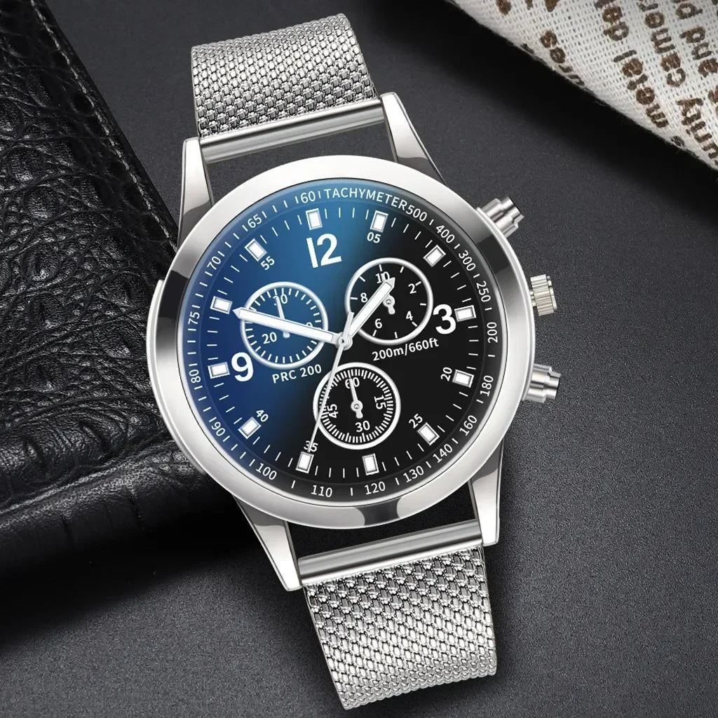 2025 Luxury QuartzWatch for Men Stainless Steel Dial Casual Quartz Wristwatches Men Bracele Watch Relogio Masculino Часы Мужские