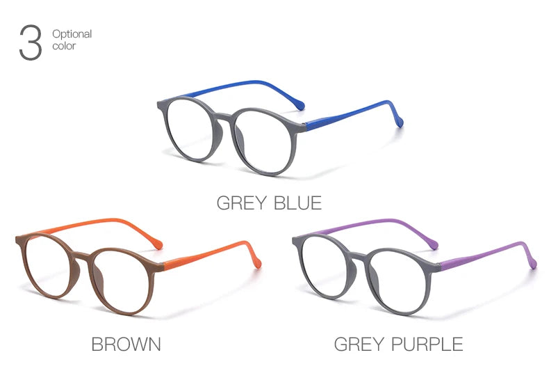Colorful Round Women Reading Glasses Computer Anti Blue Light Men Presbyopia Hyperopia Clear Lens Reading Eyeglasses Eyewear