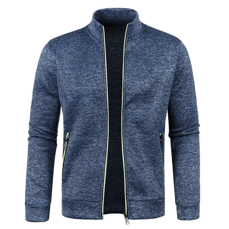 Spring Men's Turn-down Collar Sweatshirt Zipper Stand Collar Pullovers Man Sweatshirts Man Zippers Sweater Coats
