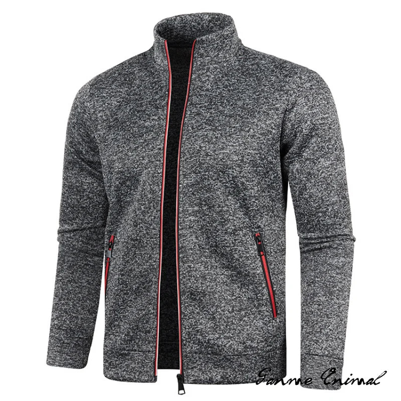 Spring Men's Turn-down Collar Sweatshirt Zipper Stand Collar Pullovers Man Sweatshirts Man Zippers Sweater Coats