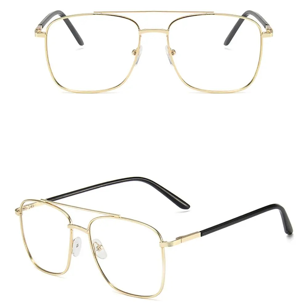 Men Eyeglasses Reading Computer Eyewear Optical Glasses Blocking Glasses Metal Frame Spectacles