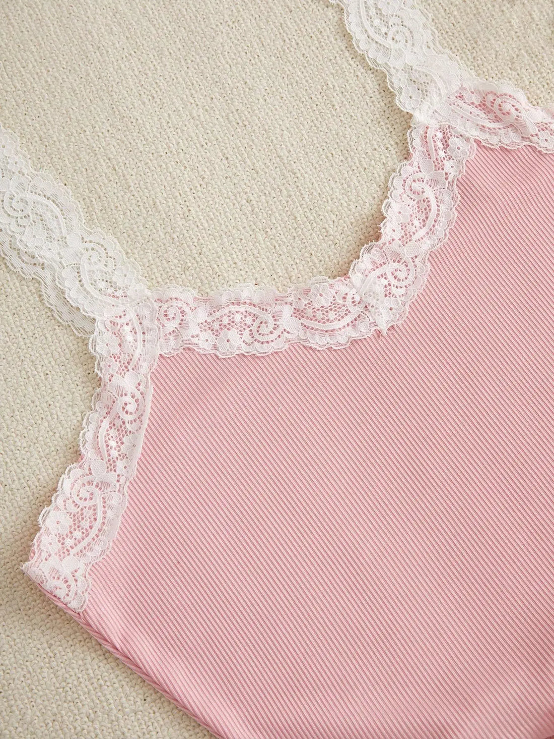 Summer 3-PCS Women's Pajamas Set with V-Neck Knitted Lace Suspender Floral Print Shorts Paired with Pants Casual Sleepwear