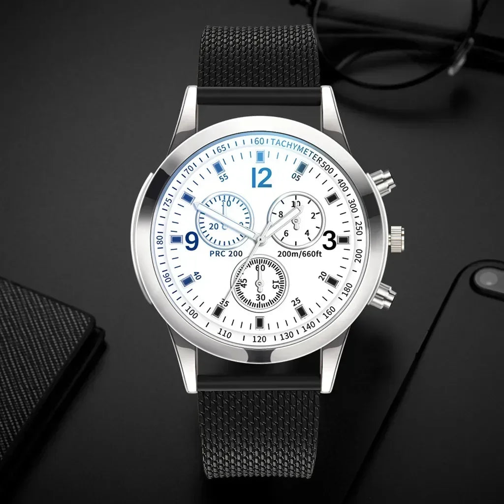 2025 Luxury QuartzWatch for Men Stainless Steel Dial Casual Quartz Wristwatches Men Bracele Watch Relogio Masculino Часы Мужские