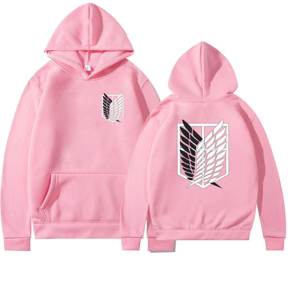 Anime Attack on Titan Womens Hoodie Hoodies Women Streetwear Pullover Harajuku Shingeki no Kyojin Hoody Sweatshirt Clothes