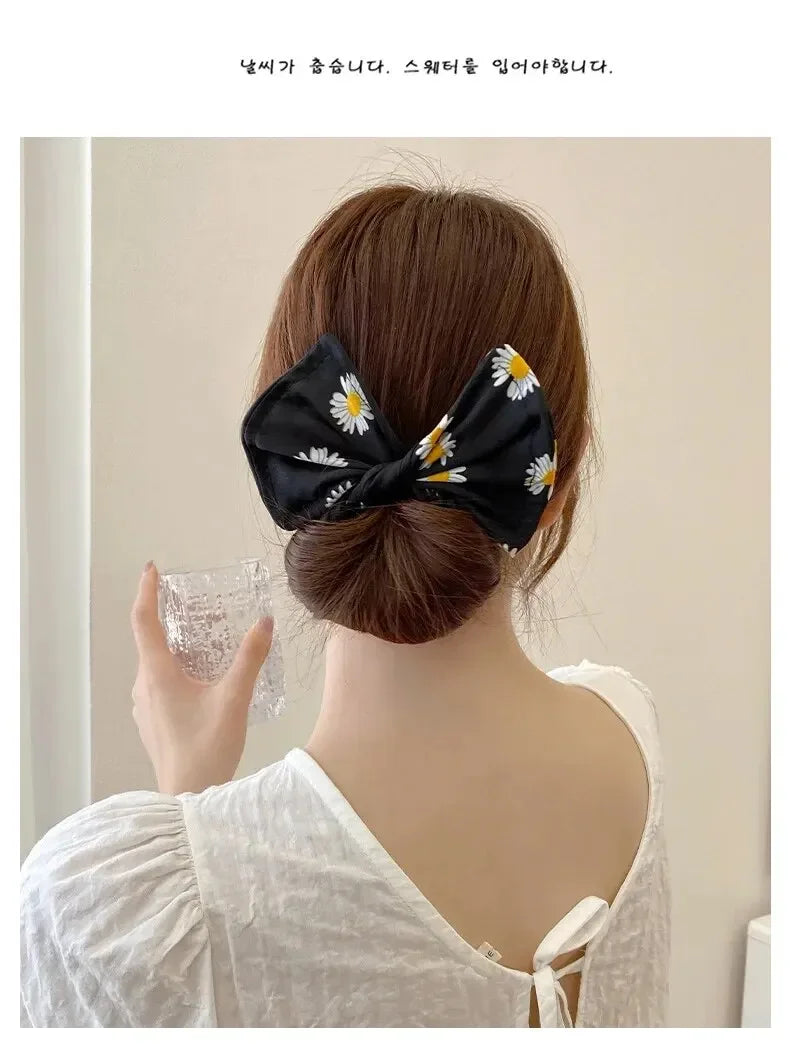 Women's Bow-shaped Hairpin Device Sweet and Lovely Hairpin Fast Hair Bun Hair Styling Tools Braid Hair Accessories