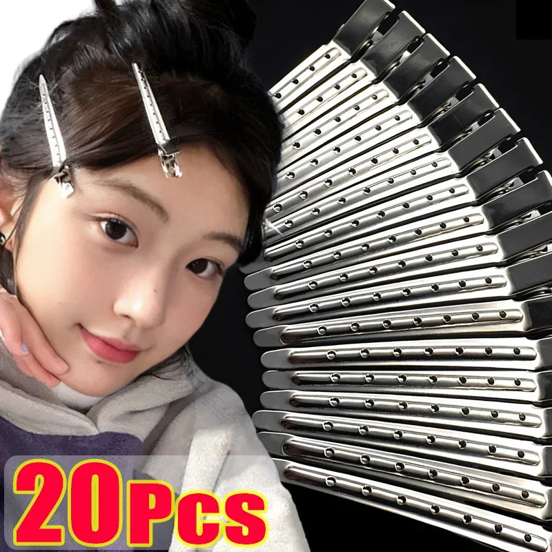 Woman Hair Care Clips Metal Steel Hairdressing Sectioning Clip Clamps Barber Hair Cut Use Styling Tools Hair Root Fluffy Hairpin