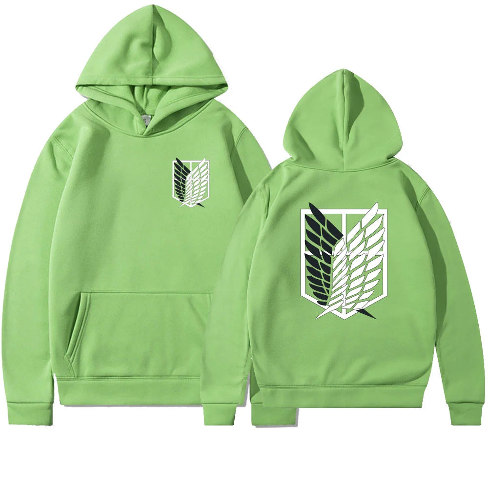 Anime Attack on Titan Womens Hoodie Hoodies Women Streetwear Pullover Harajuku Shingeki no Kyojin Hoody Sweatshirt Clothes