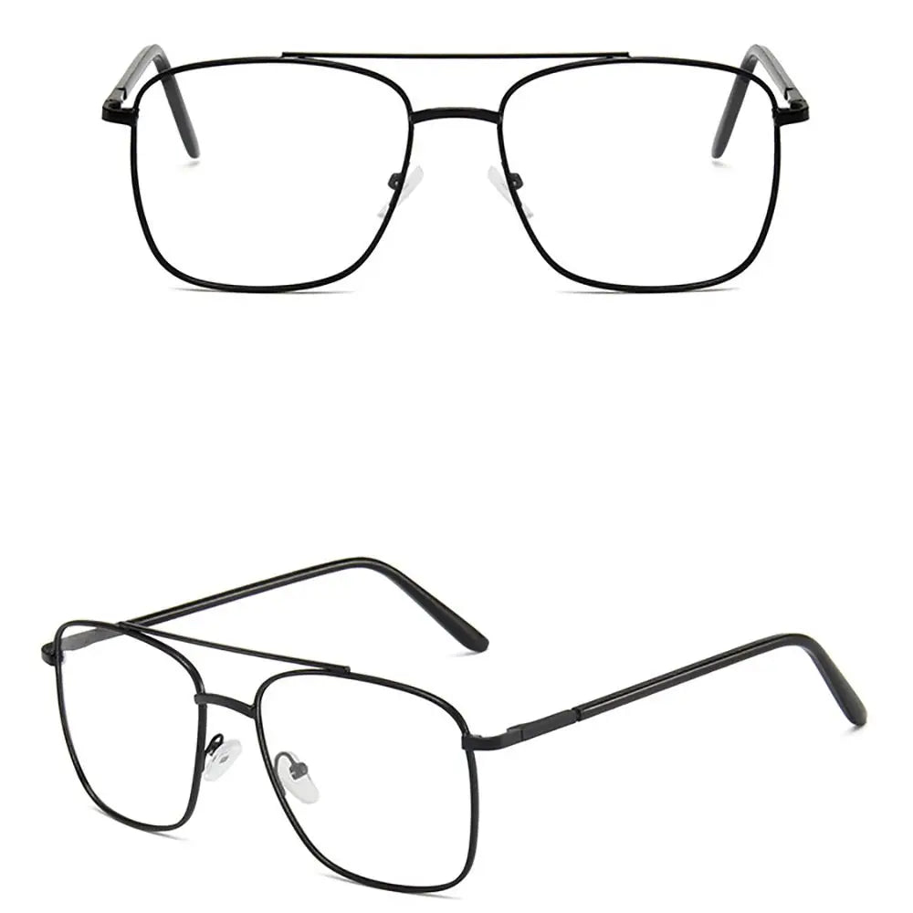 Men Eyeglasses Reading Computer Eyewear Optical Glasses Blocking Glasses Metal Frame Spectacles