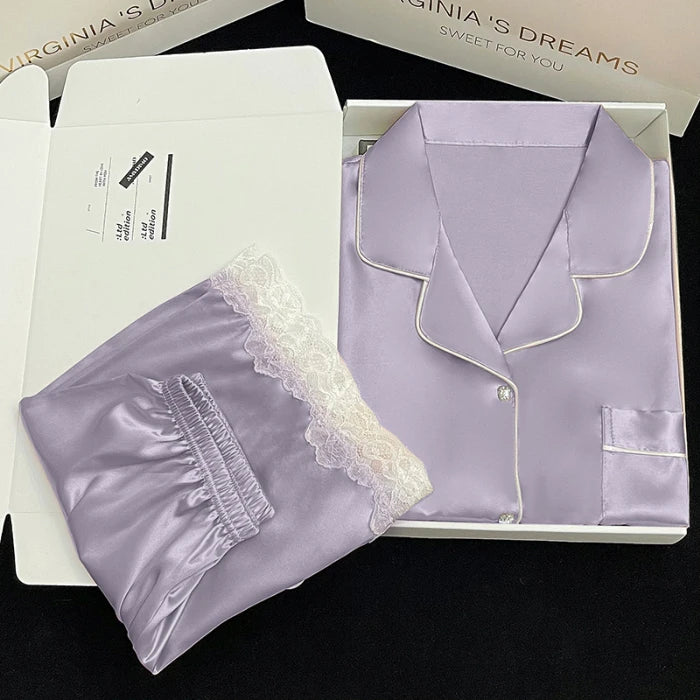 Ins Style Elegant Colorful Butterflies Women's Pajamas Trendy Fashion Design Summer Short Housewear 2024 New Y2k Ladies Homewear