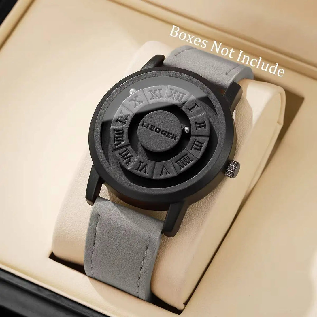Fashion Roma Dial Men Quartz Watch Casual Leather Strap Sports Wristwatches For Mens Clock Reloj Hombre（Without Box）