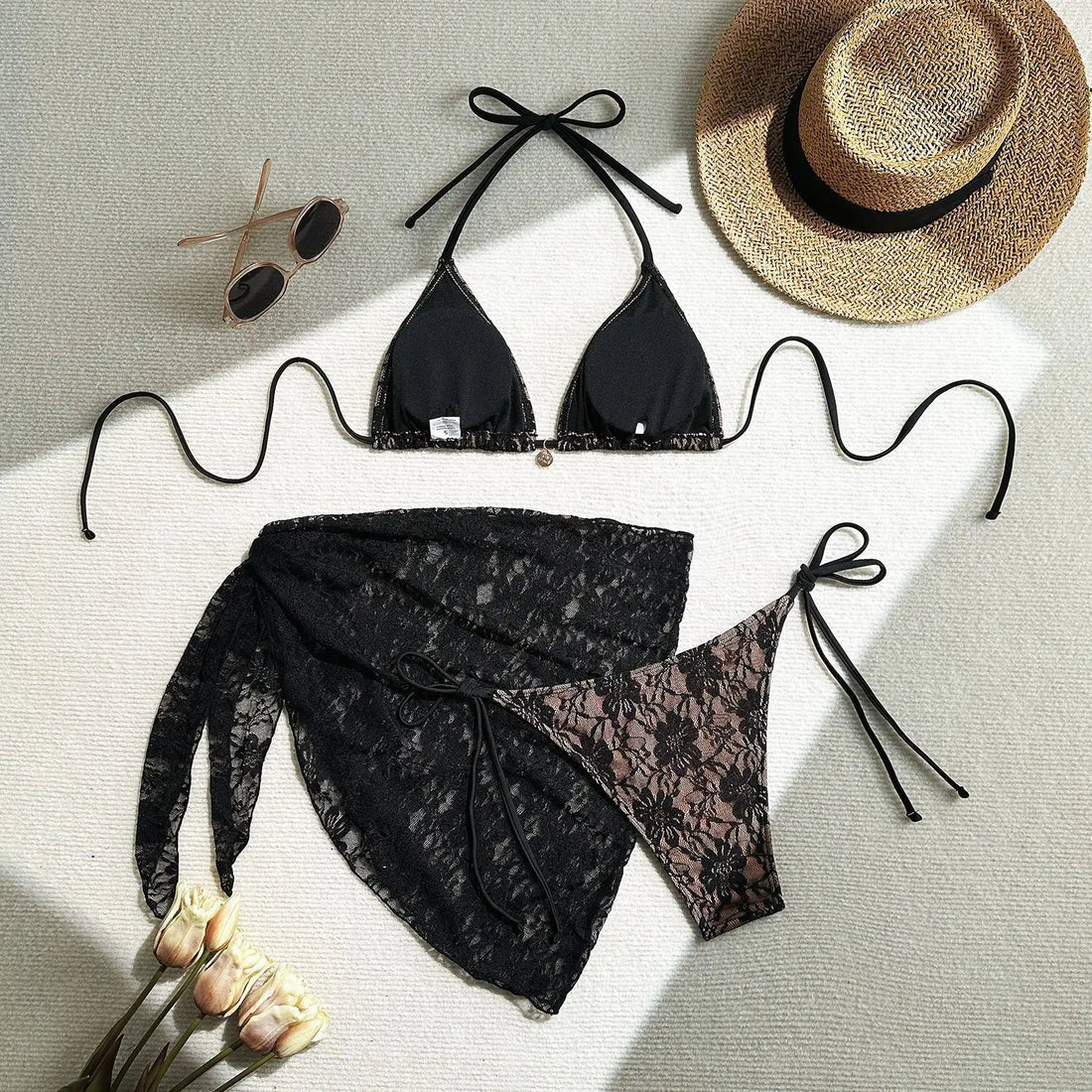 2025 Sexy Bikinis Female Swimsuits Women Three-Piece Swimwear Beach Swimming Wear Bathing Suits Brazilian Bikini Set Pool Bather