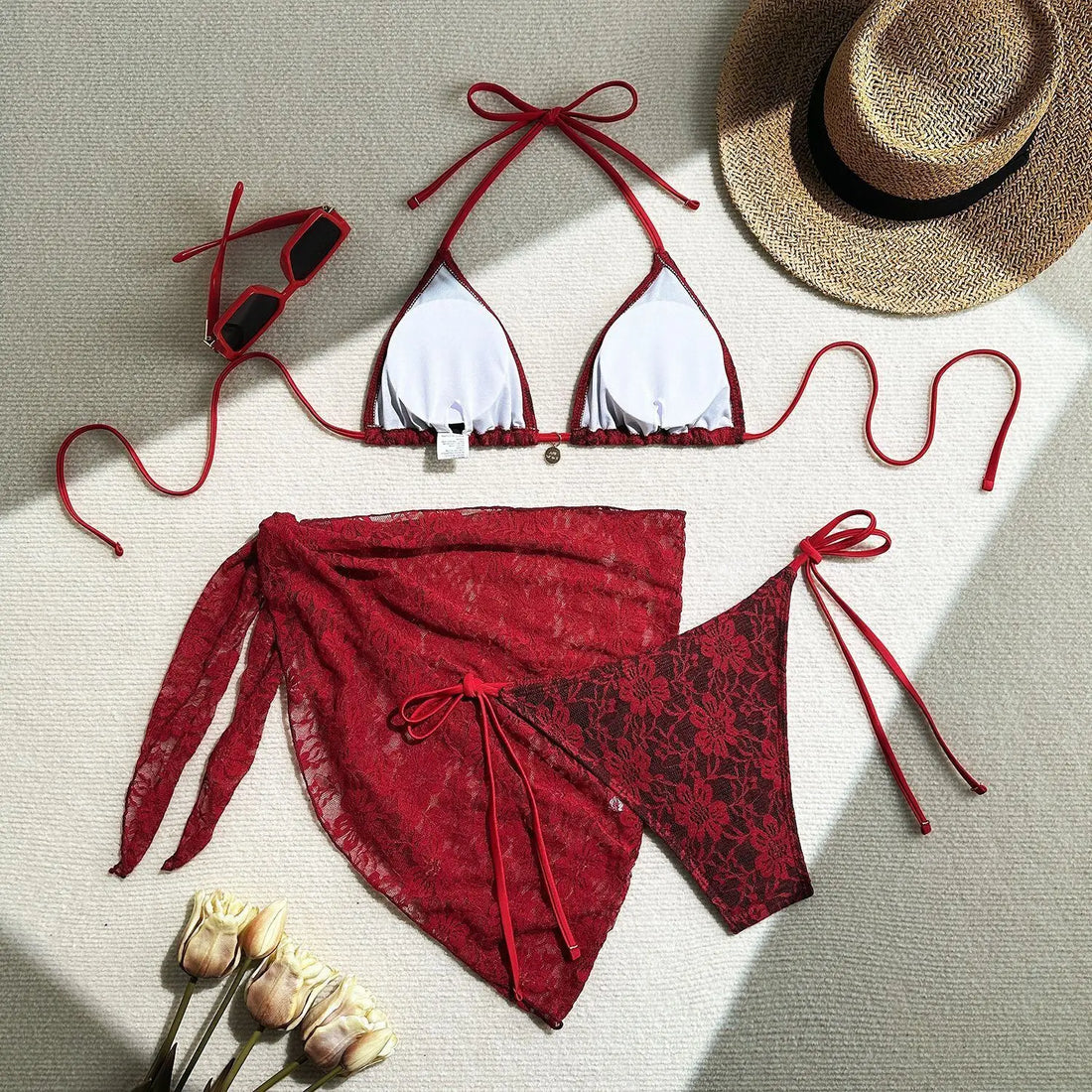 2025 Sexy Bikinis Female Swimsuits Women Three-Piece Swimwear Beach Swimming Wear Bathing Suits Brazilian Bikini Set Pool Bather