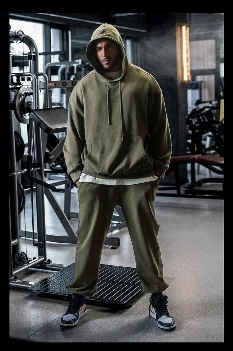 Paul Smith Autumn and Winter European and American Hooded Sweater Pure Cotton Oversized Hip-hop Street Sportswear