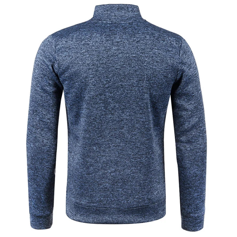 Spring Men's Turn-down Collar Sweatshirt Zipper Stand Collar Pullovers Man Sweatshirts Man Zippers Sweater Coats