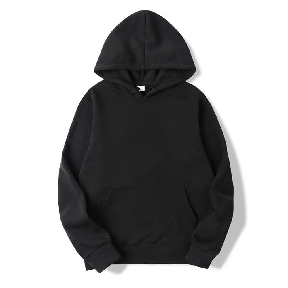 Men's/Women's Hoodies Spring Autumn Casual Fashion Hoodies Sweatshirts Solid Color Pocket Pullovers Hoodie Tops