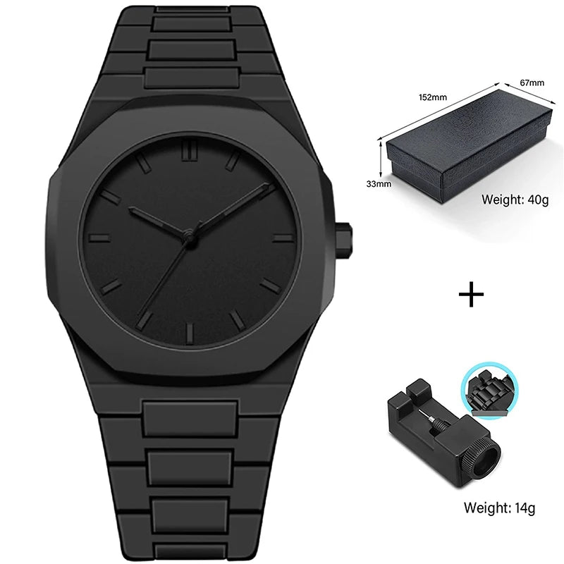 UTHAI Men's and Women's Watch Casual Simple Waterproof Silicone Wristband Fashionable And Versatile Quartz Watch Clock Gift