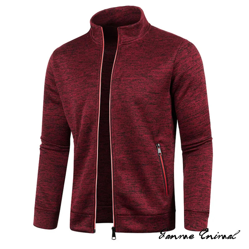 Spring Men's Turn-down Collar Sweatshirt Zipper Stand Collar Pullovers Man Sweatshirts Man Zippers Sweater Coats