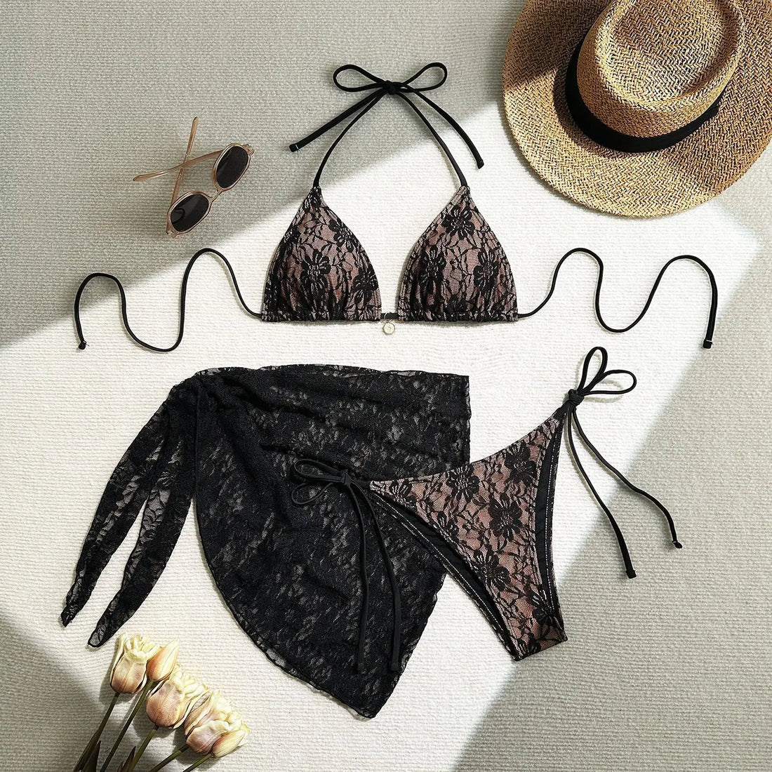 2025 Sexy Bikinis Female Swimsuits Women Three-Piece Swimwear Beach Swimming Wear Bathing Suits Brazilian Bikini Set Pool Bather