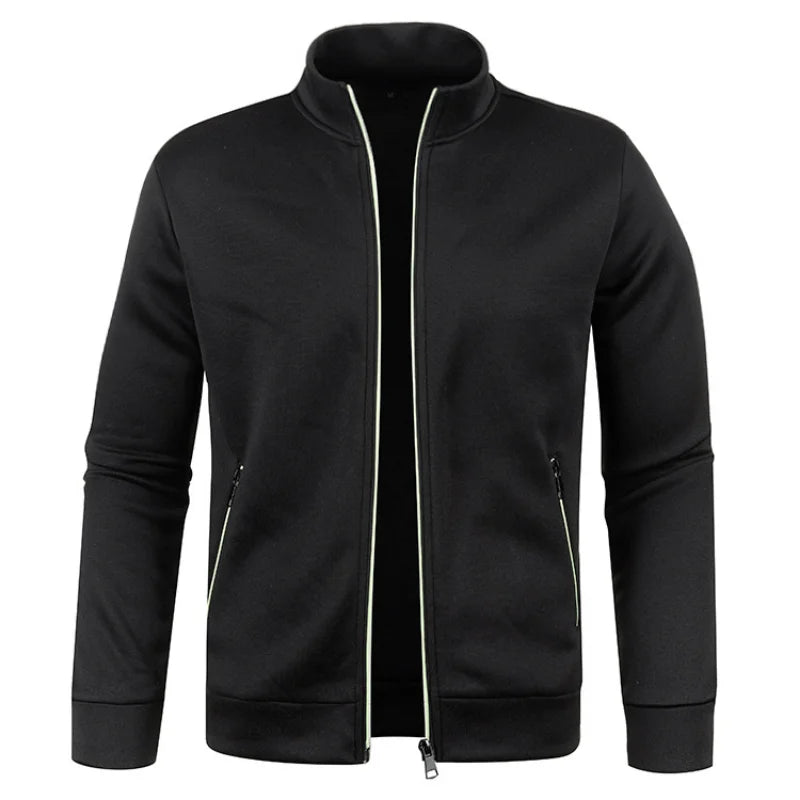 Spring Men's Turn-down Collar Sweatshirt Zipper Stand Collar Pullovers Man Sweatshirts Man Zippers Sweater Coats