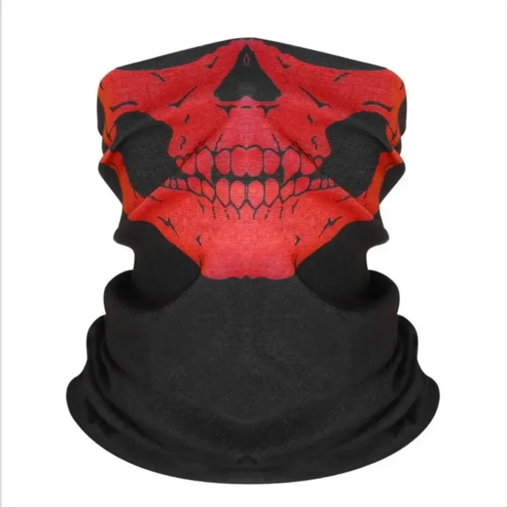 Bicycle Helmet Hood Bandana Breathable Windproof Skull Men Balaclava Ski Mask Cycling Caps Snowboard Face Cover Camping Scarf