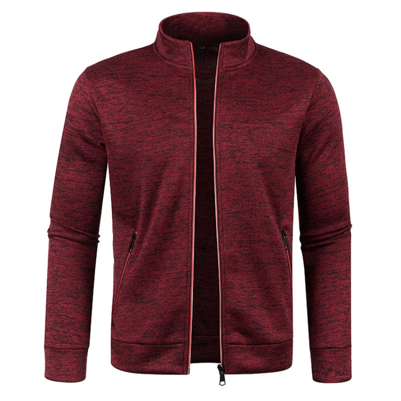 Spring Men's Turn-down Collar Sweatshirt Zipper Stand Collar Pullovers Man Sweatshirts Man Zippers Sweater Coats